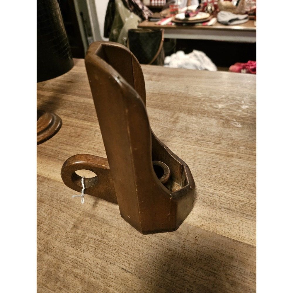 Primitive Wooden Candle Holder